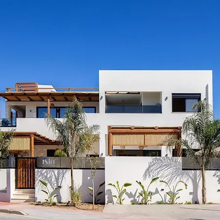 Isla Luxury - Private Rooftop With Hot Tub - 100m From Adelianos Kampos